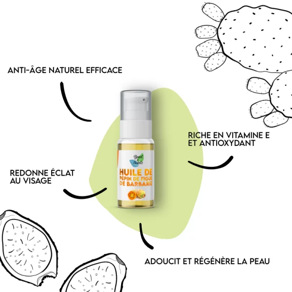 Bienfaits de l'huile de pepin de figue de barbarie Bienfaits de l'huile de pepin de figue de barbarie