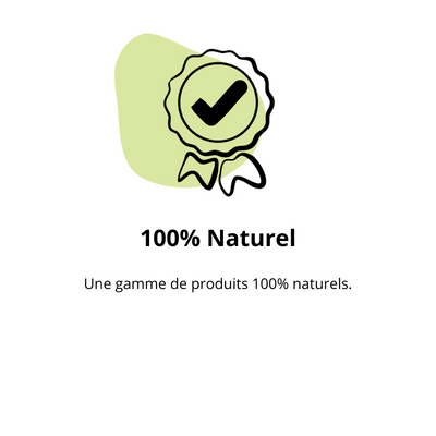 Logo produit 100% naturel